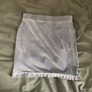 lavender velvet skirt